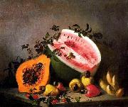 unknow artist Papaya and watermelon Germany oil painting artist